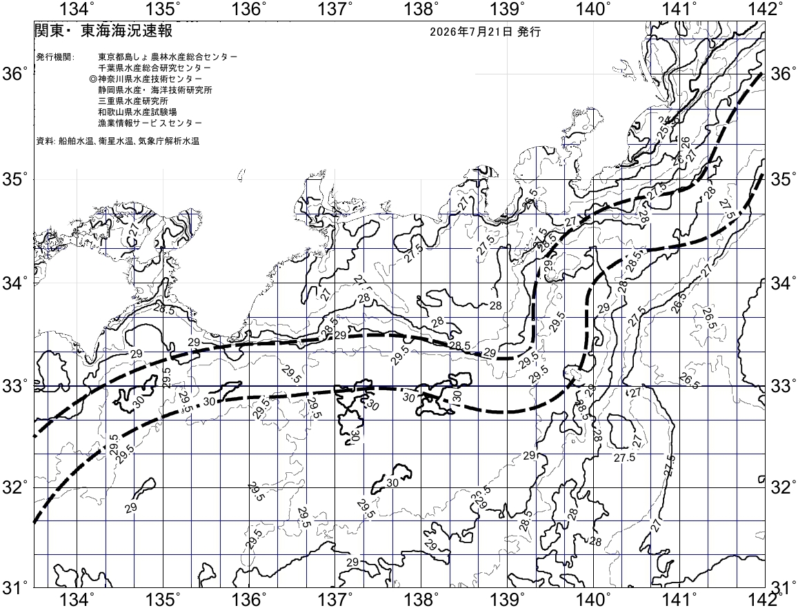 静岡県/水産・海洋技術研究所/海洋情報/最新の海況についての説明